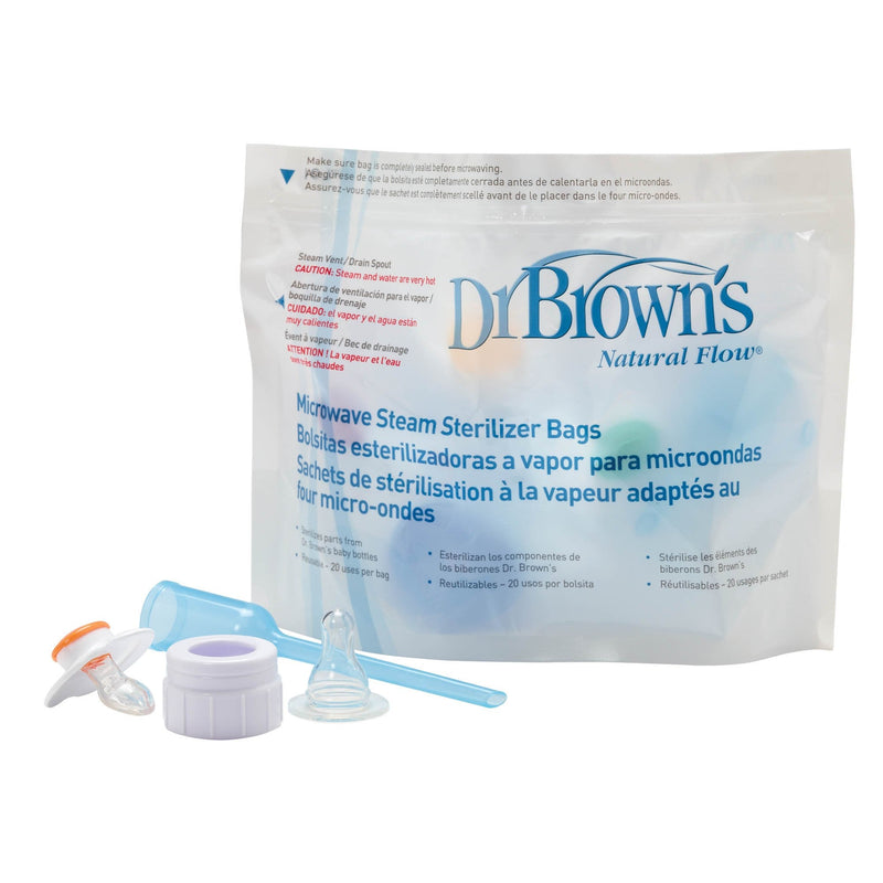 Dr Brown's Microwave Steam Sterilizer Bags, 5s