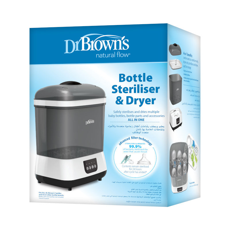 DR. BROWN'S Bottle Sterilizer & Dryer w/ HEPA Air Filter