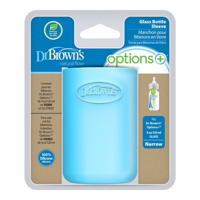 Dr Brown's Narrow-Neck Glass Bottle Sleeve, 120ml, Assorted Colors
