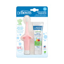 DR. BROWN'S Infant-To-Toddler Toothbrush & Toothpaste Combo Pack, Assorted Designs