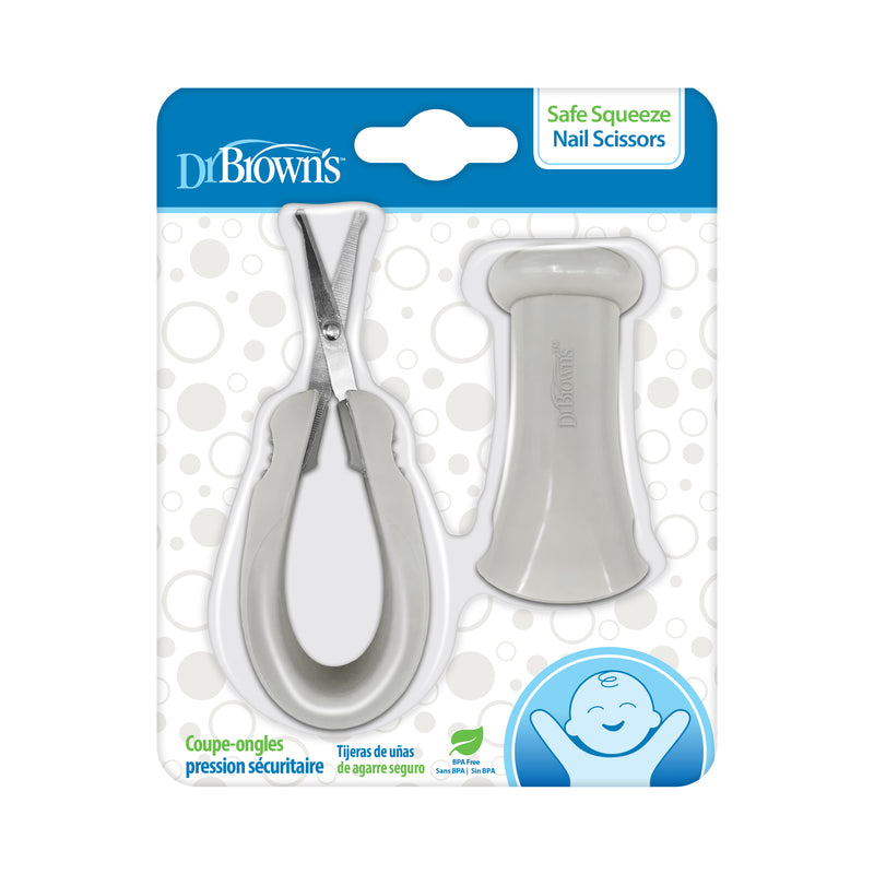 DR. BROWN'S Safe Squeeze Nail Scissors