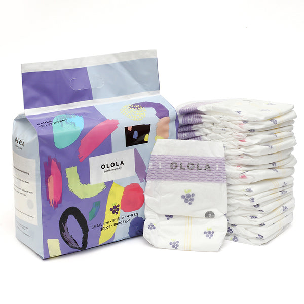 OLOLA Diaper, Skin-Fit Band Type, Size: Small