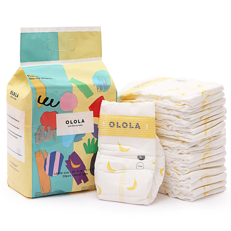 OLOLA Diaper, Skin-Fit Band Type, Size: Large