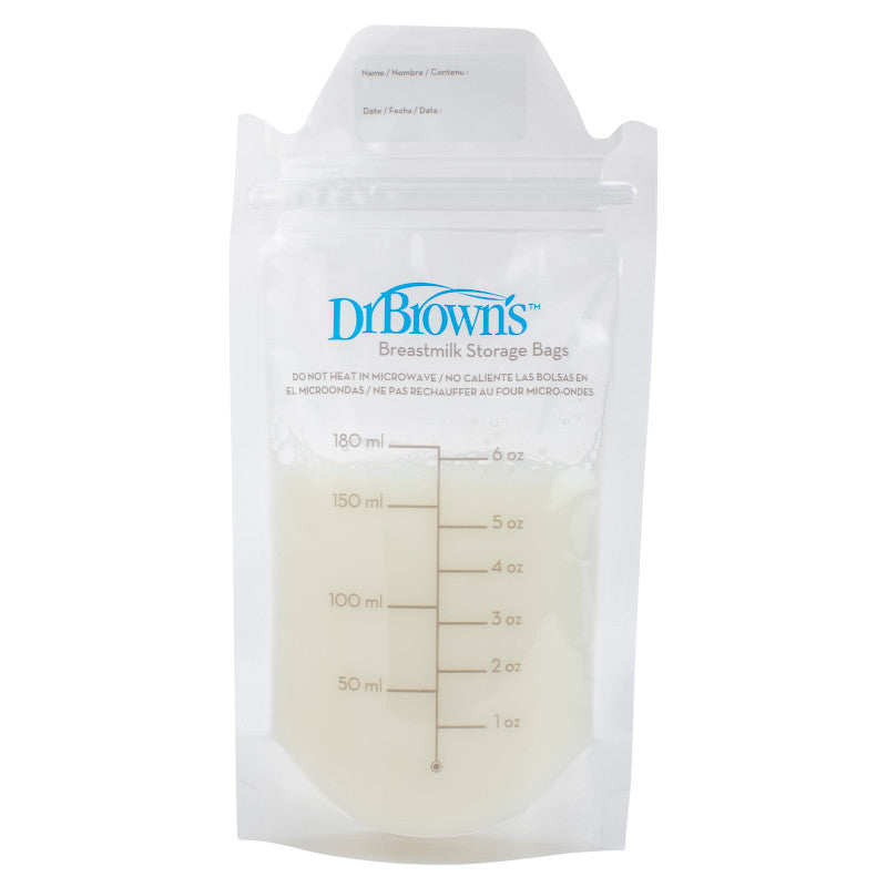 Dr Brown's Breastmilk Storage Bags, 180ml