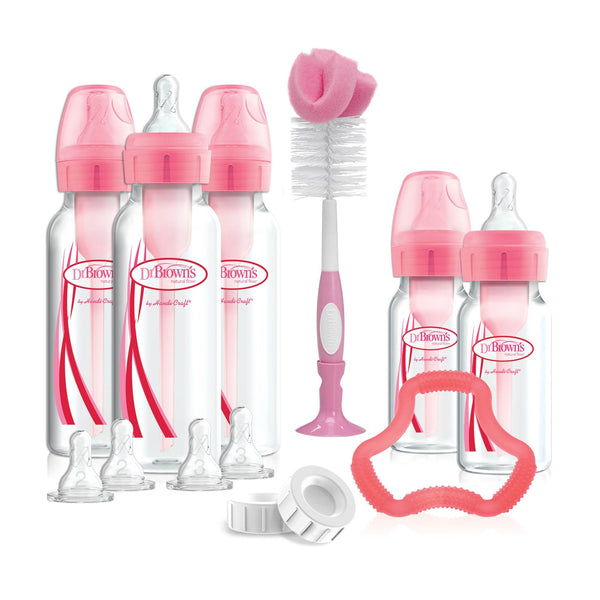 Dr Brown's Options+ Narrow Neck PP Bottle Gift Set, Assorted Colors