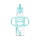 DR. BROWN'S Milestones Narrow Neck PP Sippy Straw Bottle w/ Silicone Handles, 250ml, Assorted Designs