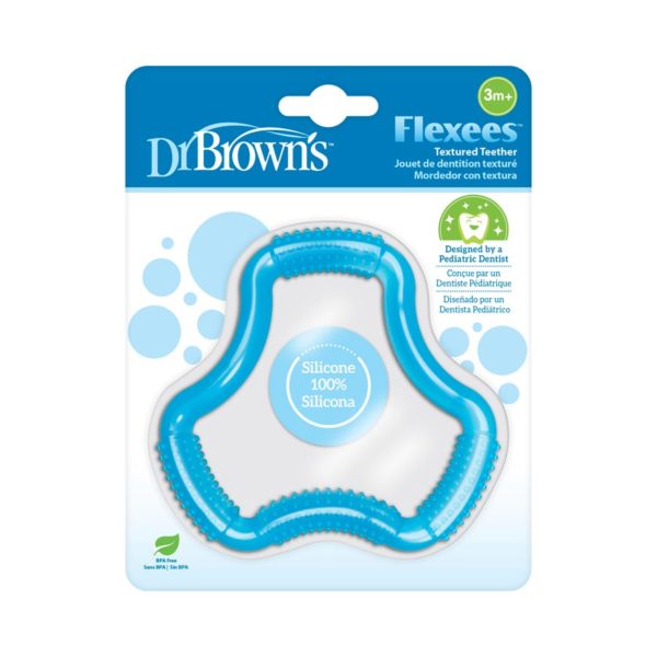 DR. BROWN'S Flexees Ergonomic A-Shaped Teether, Assorted Colors