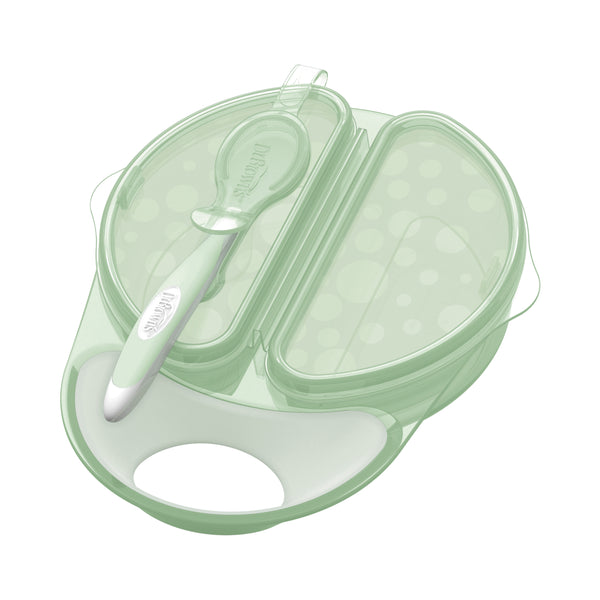 Dr Brown's Travel Fresh Bowl & Snap-In Spoon Set