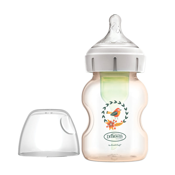DR. BROWN'S Options+ Wide Neck PPSU Bottle w/ Deco, 150ml, 1-Pack