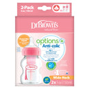 DR. BROWN'S Options+ Wide Neck PP Bottle, 150ml, 2-Pack, Assorted Colors