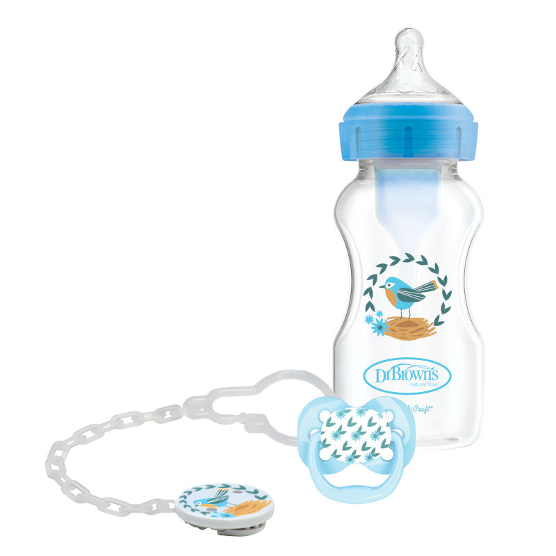 Dr Brown's Options+ Wide Neck Bottle & Soother Gift Set